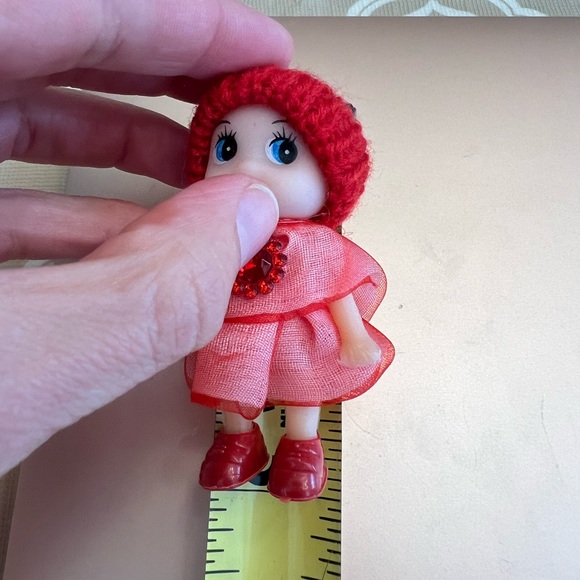 Elf red mini baby doll red dress shelf gem toy - Picture 4 of 6